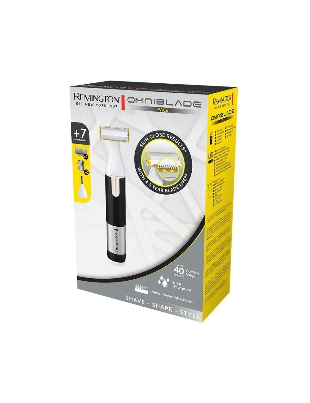 Recortadora Remington Omniblade Face/ con Batería/ 7 Accesorios