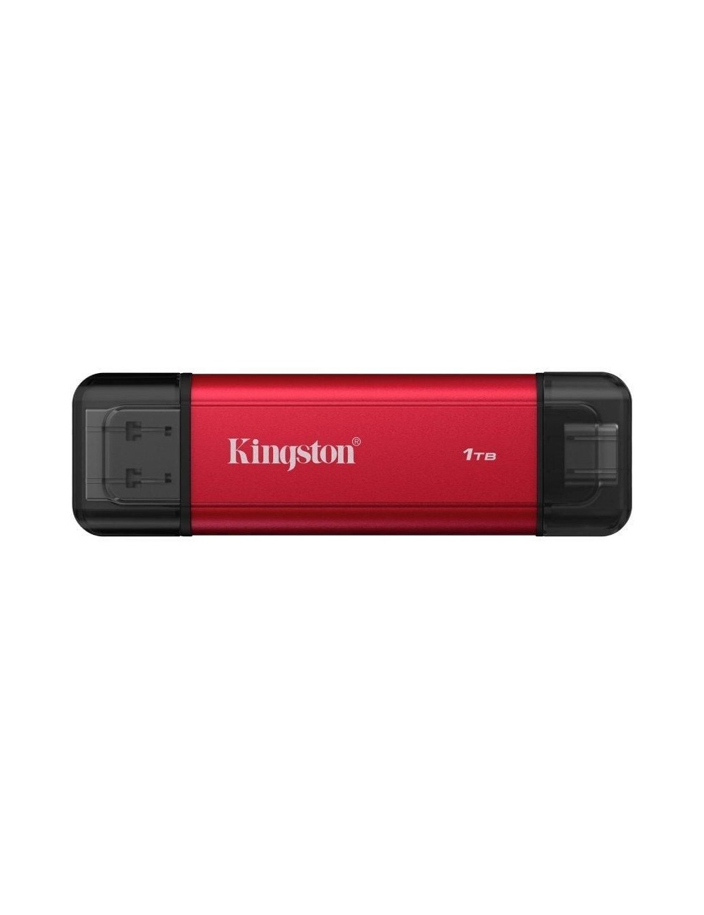 Disco Externo SSD Kingston Dual Portable SSD 1TB/ USB Tipo-C y USB 3.2/ Rojo
