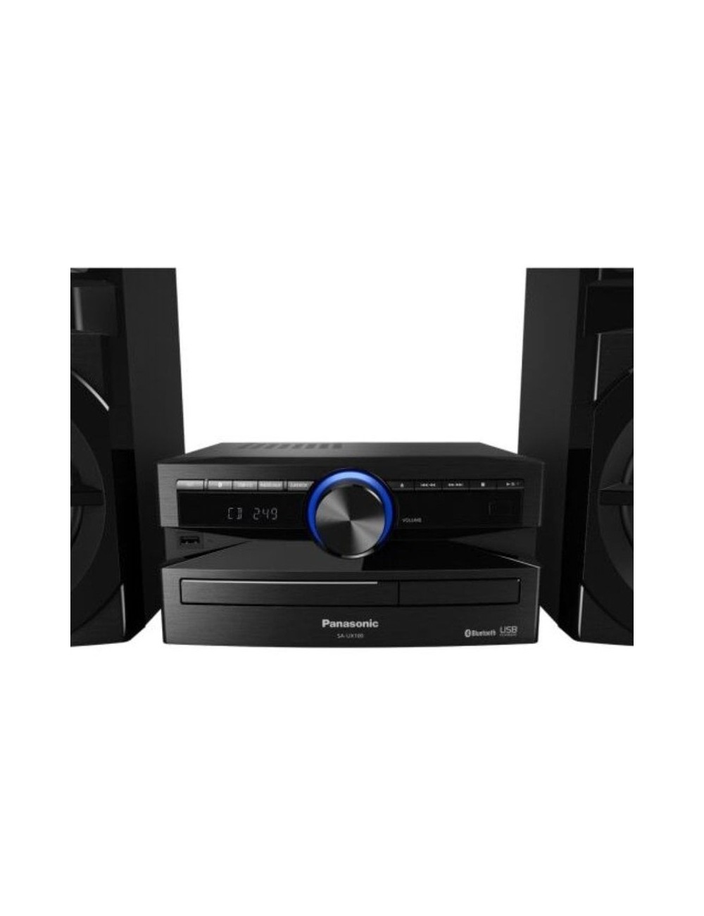 Microcadena con bluetooth Panasonic SC-UX100E-K/ 300W/ Negro