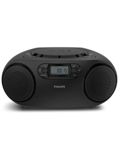 Radio CD Philips TAZ2000B/ 3W RMS/ con Cable/ con Pilas/ Negra