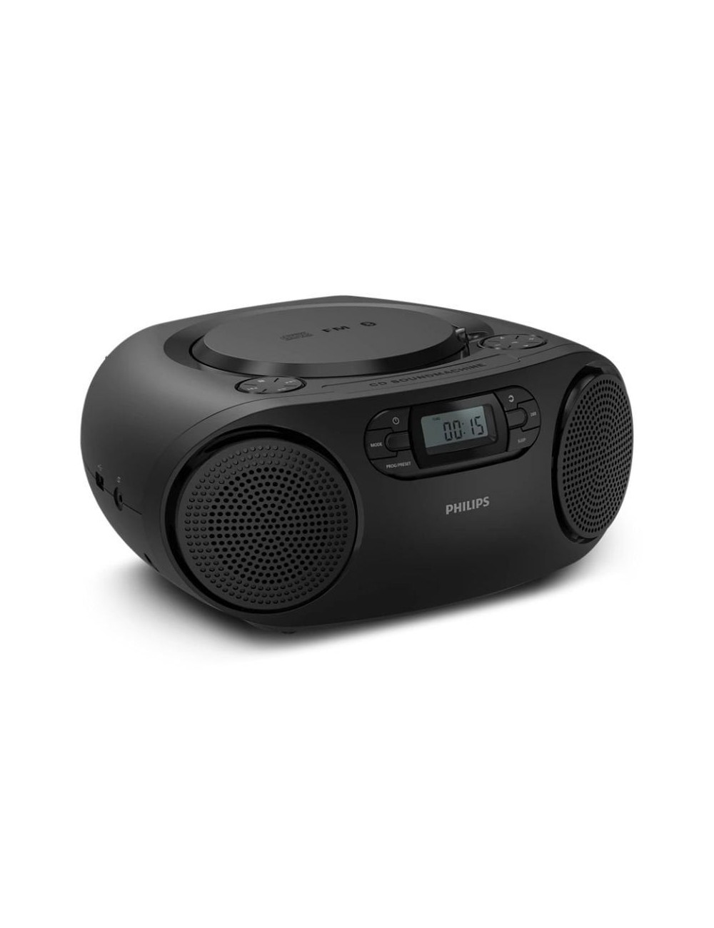 Radio CD Philips TAZ2000B/ 3W RMS/ con Cable/ con Pilas/ Negra