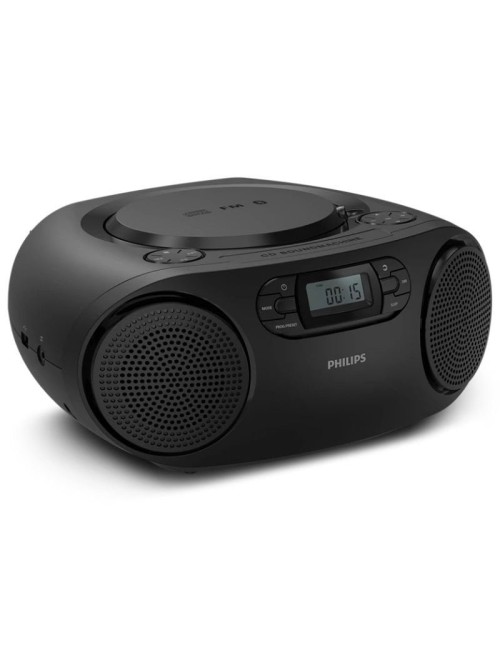 Radio CD Philips TAZ2000B/ 3W RMS/ con Cable/ con Pilas/ Negra
