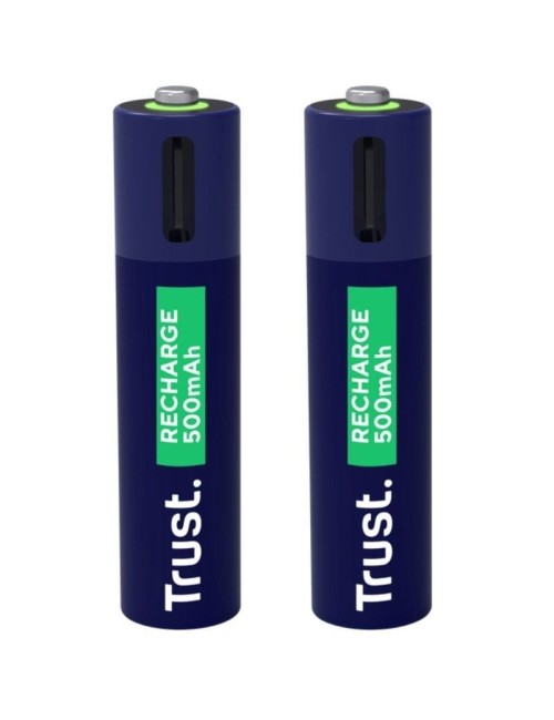 Pack de 2 Pilas AAA Trust 25585/ Recargables