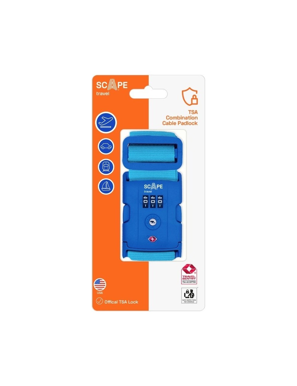 Correa para Maleta con Combinación Scape Travel E0120/ Azul