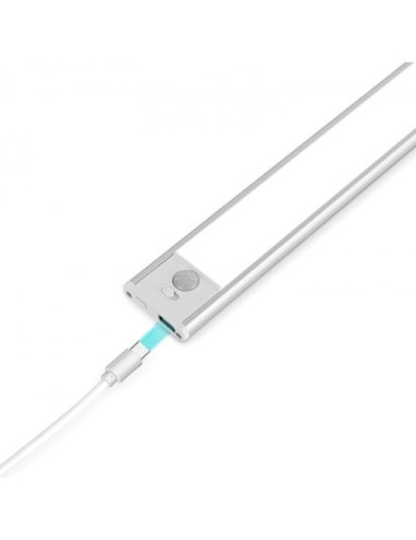Barra de Luz Magnética con Sensor de Movimiento Muvit iO MIOCAB002/ 3 Modos de Luz/ con Batería/ Blanca