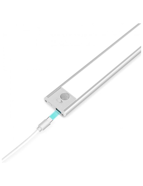 Barra de Luz Magnética con Sensor de Movimiento Muvit iO MIOCAB003/ 3 Modos de Luz/ con Batería/ Blanca