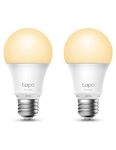 Bombilla Inteligente TP-Link Tapo L510E/ Casquillo E27/ 8.7W/ 806 Lúmenes/ 2700K/ Pack 2
