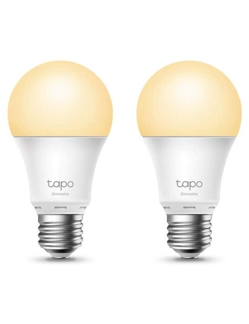 Bombilla Inteligente TP-Link Tapo L510E/ Casquillo E27/ 8.7W/ 806 Lúmenes/ 2700K/ Pack 2