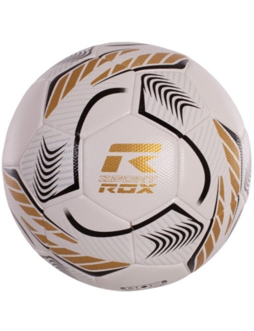 Balón de Fútbol Rox Sport R-Comand/ Blanco y Dorado