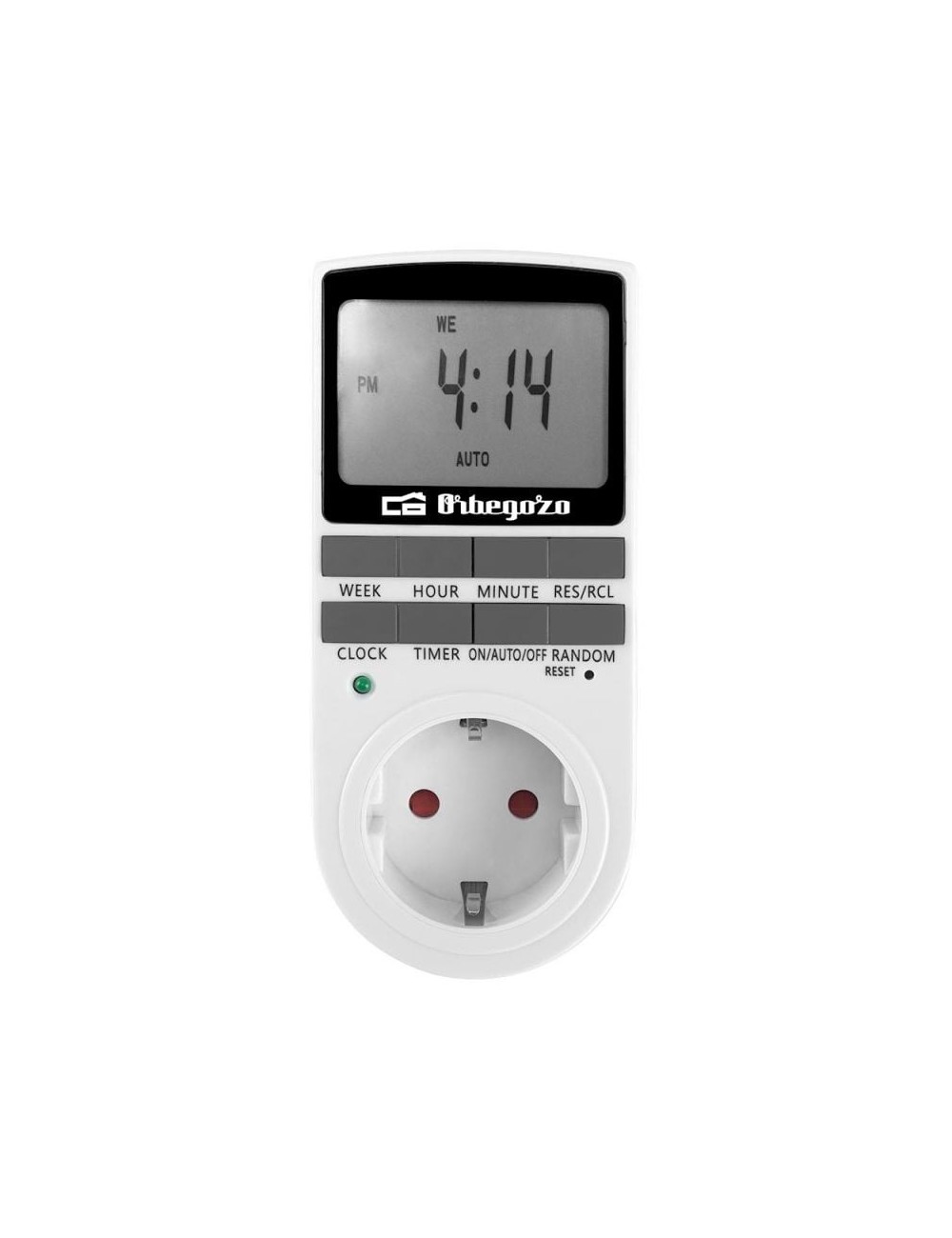 Programador de Enchufe Orbegozo PG 25/ Potencia Máxima 3680W