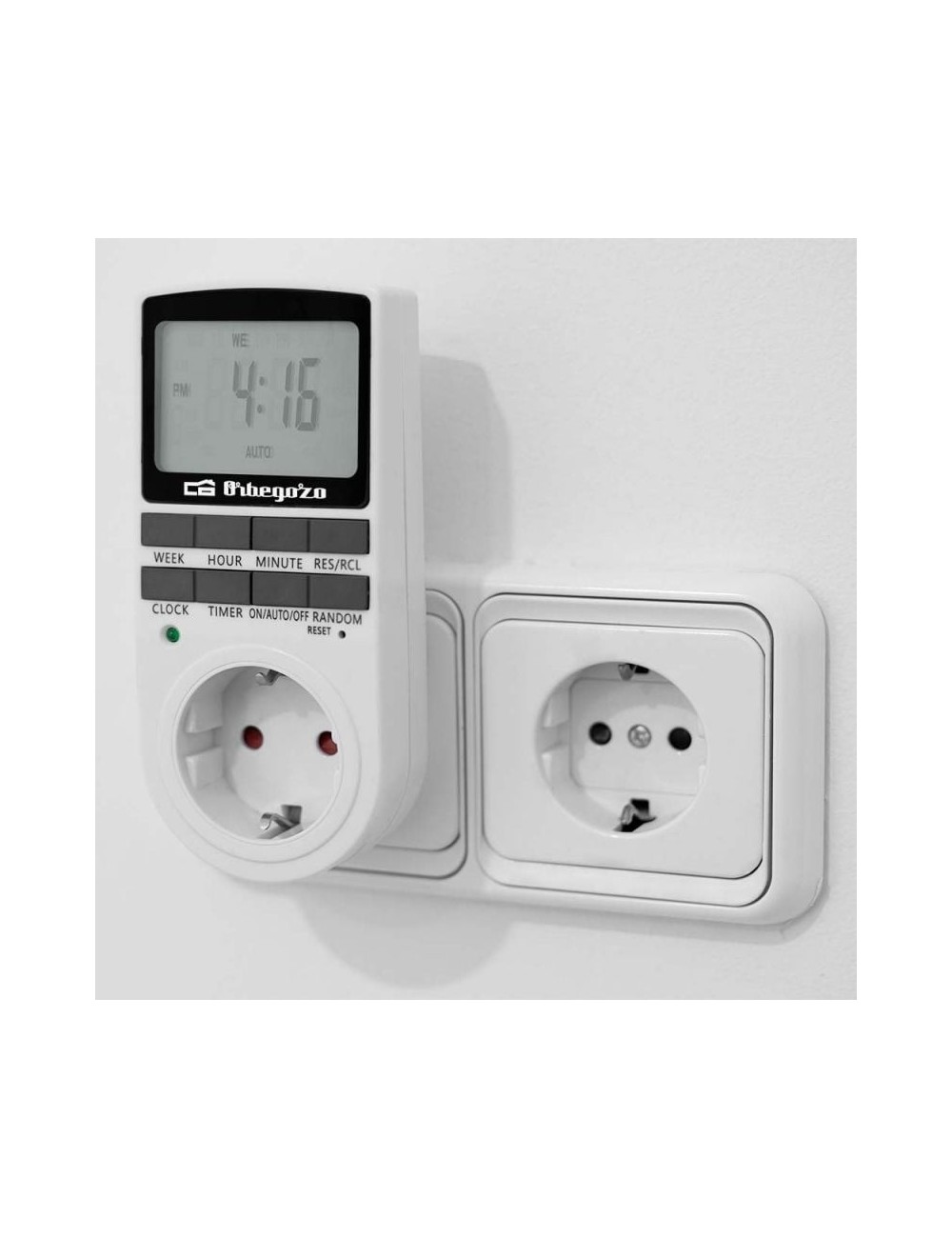 Programador de Enchufe Orbegozo PG 25/ Potencia Máxima 3680W