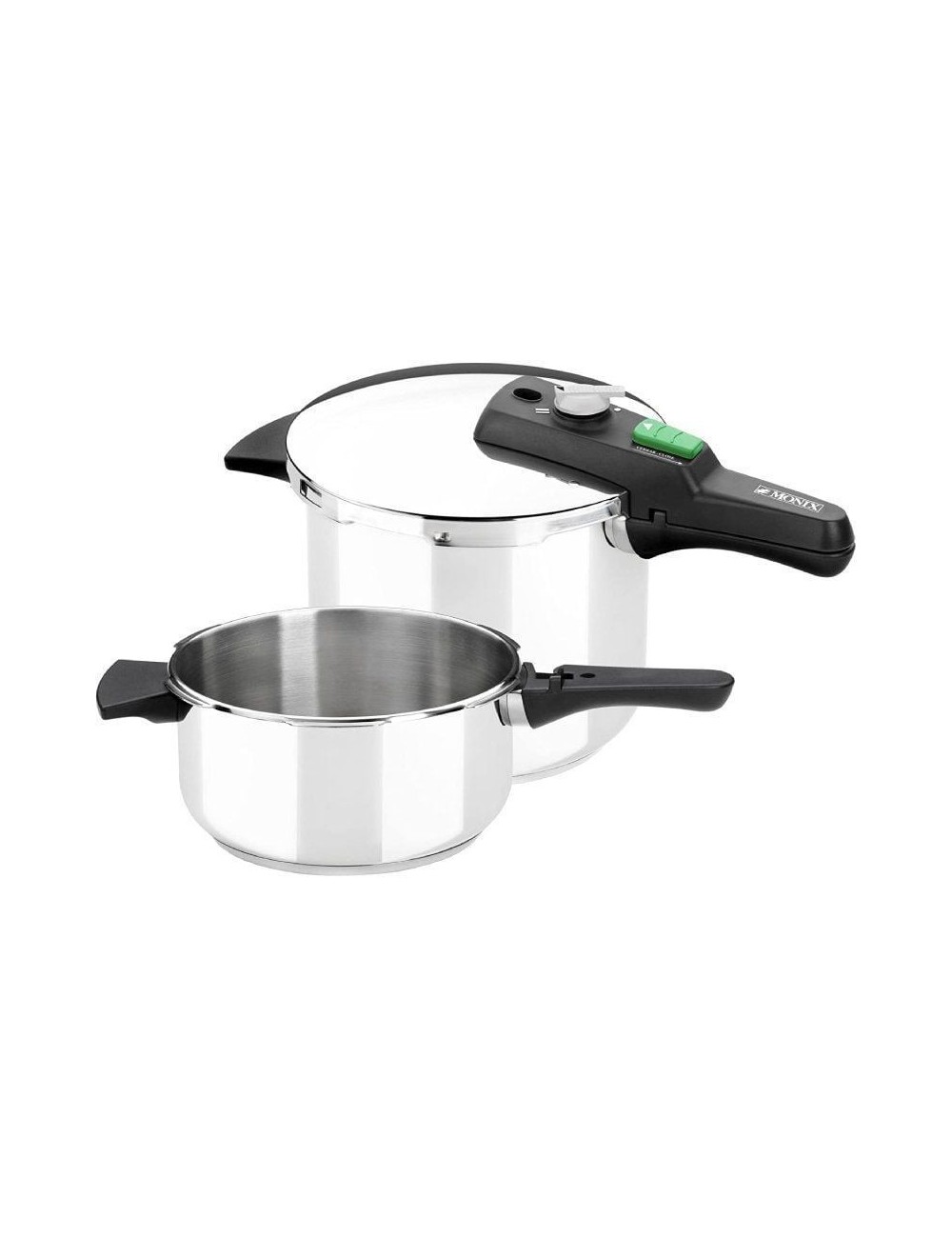 Olla a Presión Rápida Monix Quick M560005/ Ø22cm/ 4+6L/ Acero Inoxidable