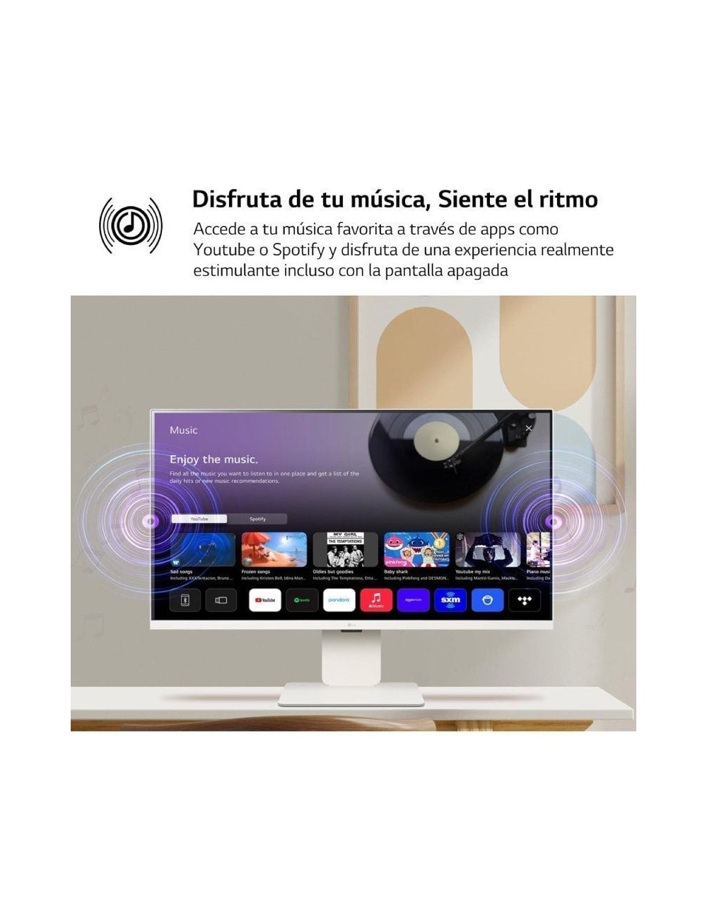 Smart Monitor LG MyView 32SR50F-W 31.5'/ Full HD/ Multimedia/ Smart TV/ Blanco
