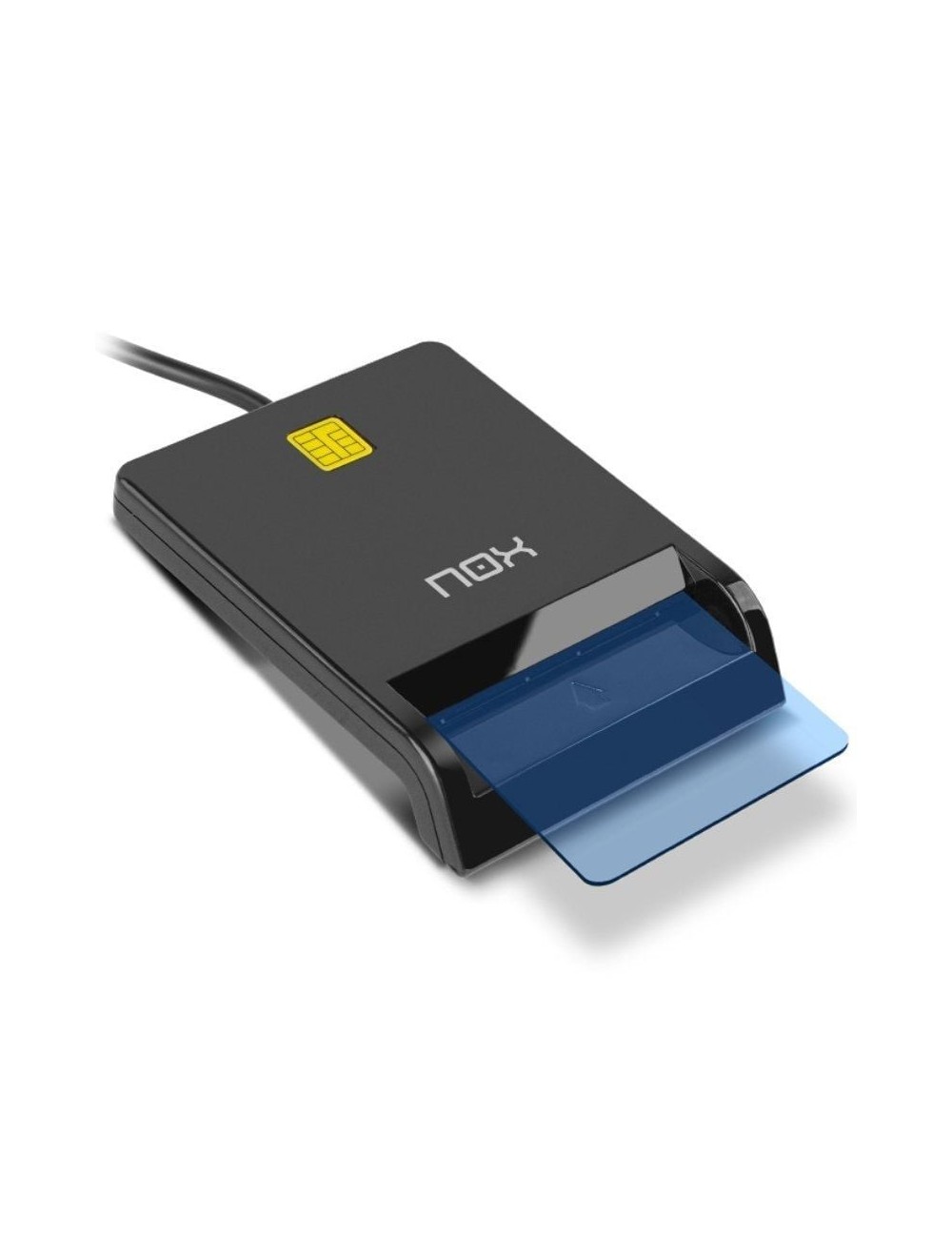 Lector de DNI y Tarjetas Nox Card ID/ USB 2.0/ Negro
