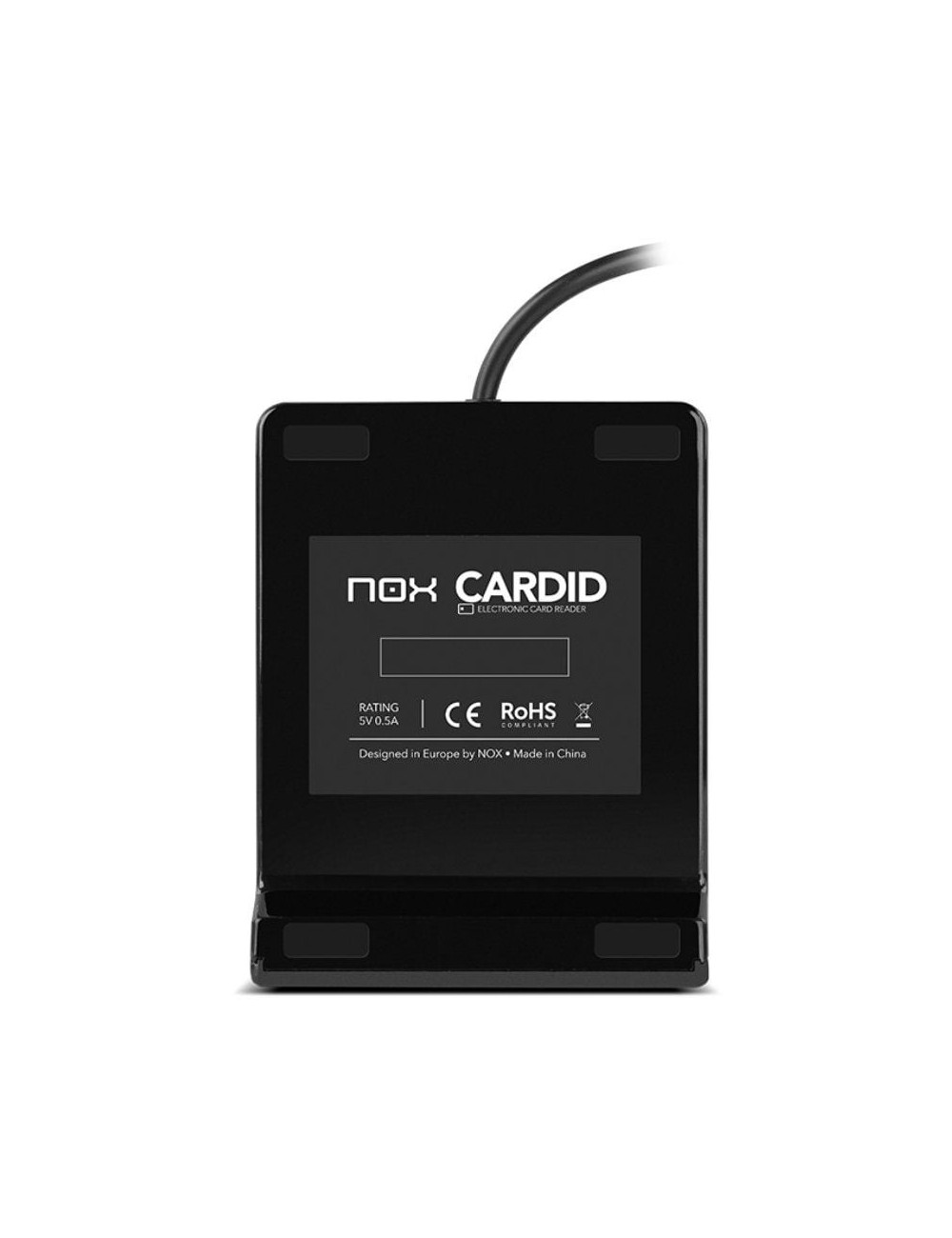 Lector de DNI y Tarjetas Nox Card ID/ USB 2.0/ Negro