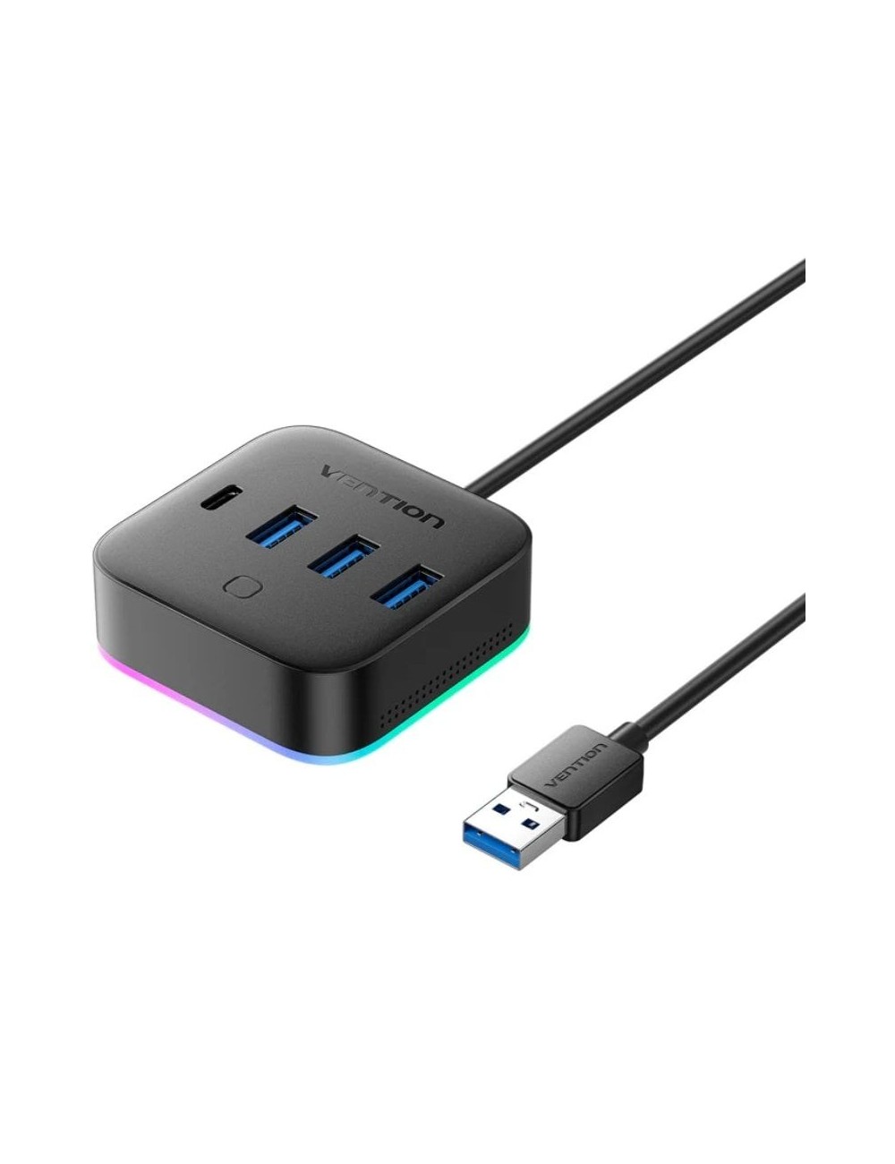 Hub USB 3.0 Vention CHZBD/ 3xUSB/ 1xUSB Tipo-C/ 1xUSB Tipo-C PD