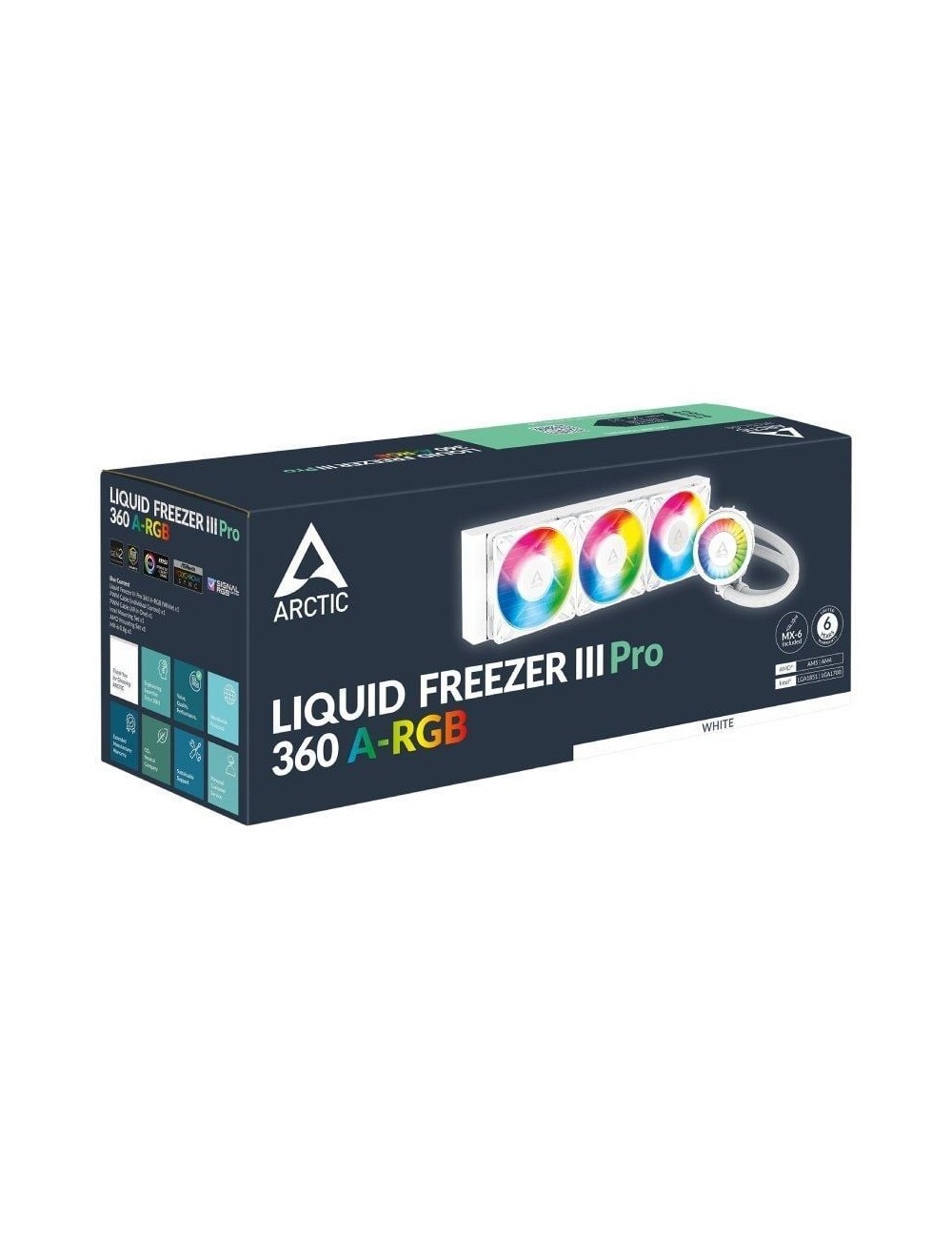 Sistema de Refrigeración Líquida Arctic Liquid Freezer III Pro 360 A-RGB/ Blanco