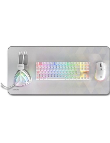 Pack Gaming Krom Klass/ Teclado RGB + Ratón Óptico RGB + Alfombrilla + Auriculares RGB