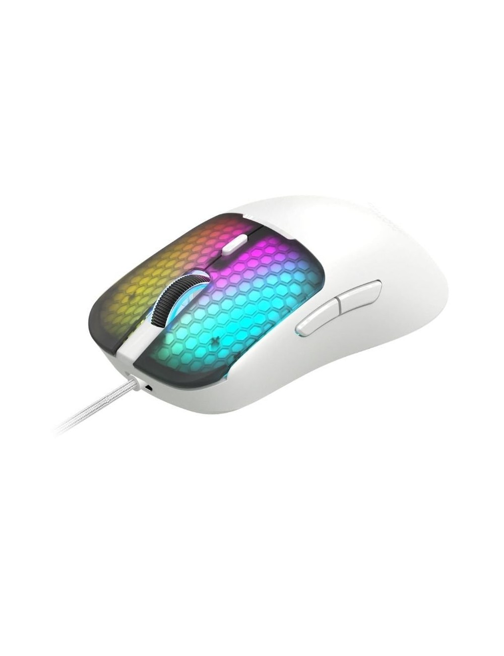 Ratón Gaming Mars Gaming MM-Viper/ Hasta 12800 DPI/ Blanco