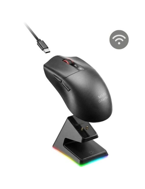 Ratón Gaming Mars Gaming MMW-Elite/ Batería Recargable/ Hasta 20000 DPI