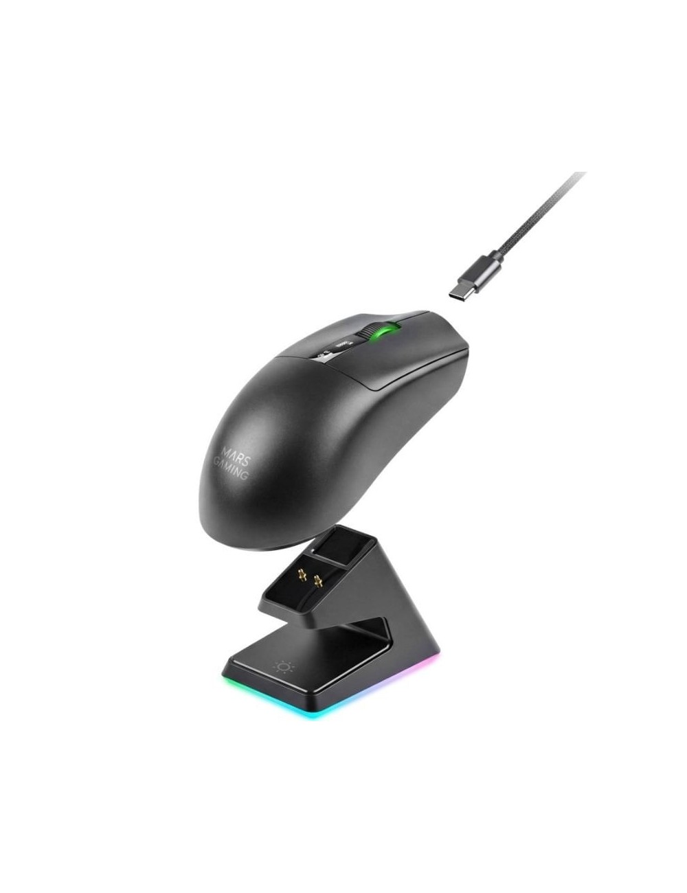 Ratón Gaming Mars Gaming MMW-Elite/ Batería Recargable/ Hasta 20000 DPI