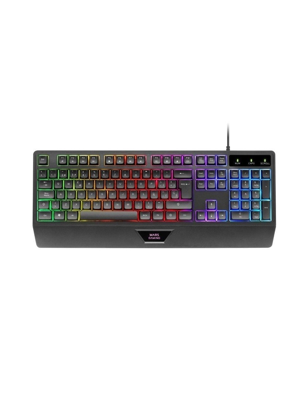 Pack Gaming Mars Gaming MCP124/ Teclado H-MECH  + Ratón Óptico + Alfombrilla/ Negro