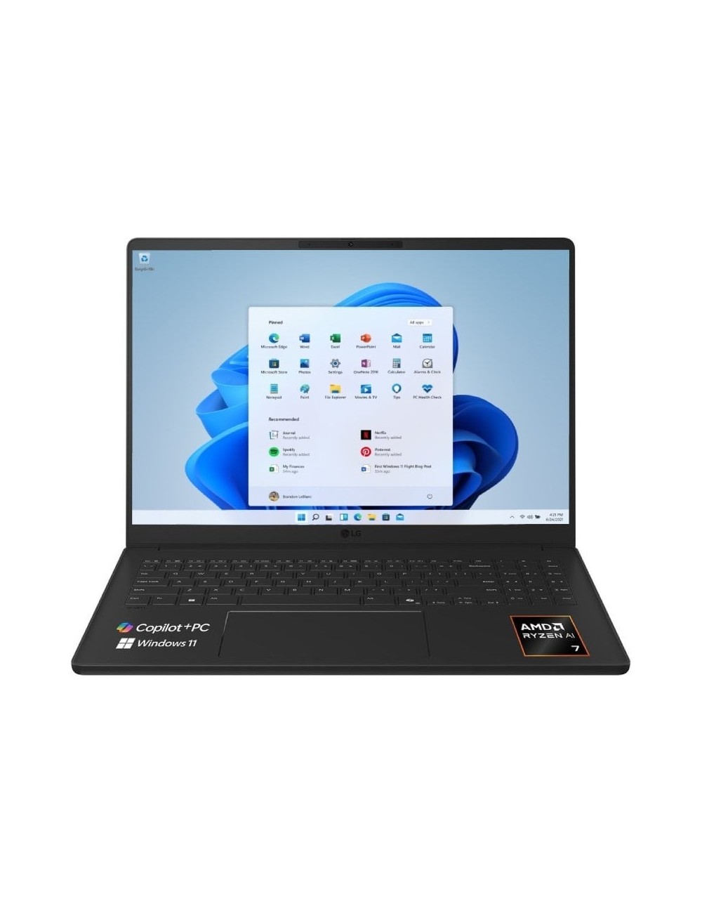 Portátil LG Gram 16U55U-G.AU75BN Ryzen AI 7 445/ 16GB/ 512GB SSD/ 16'/ Win11