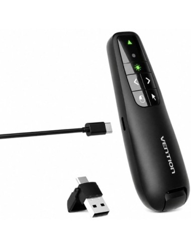 Presentador Inalámbrico Vention KQPB0-GL/ 2.4GHz/ Negro