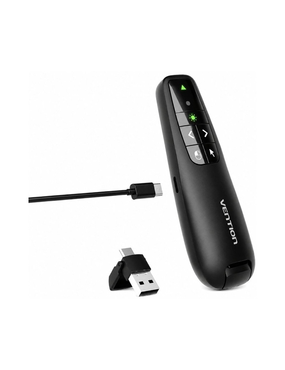 Presentador Inalámbrico Vention KQPB0-GL/ 2.4GHz/ Negro