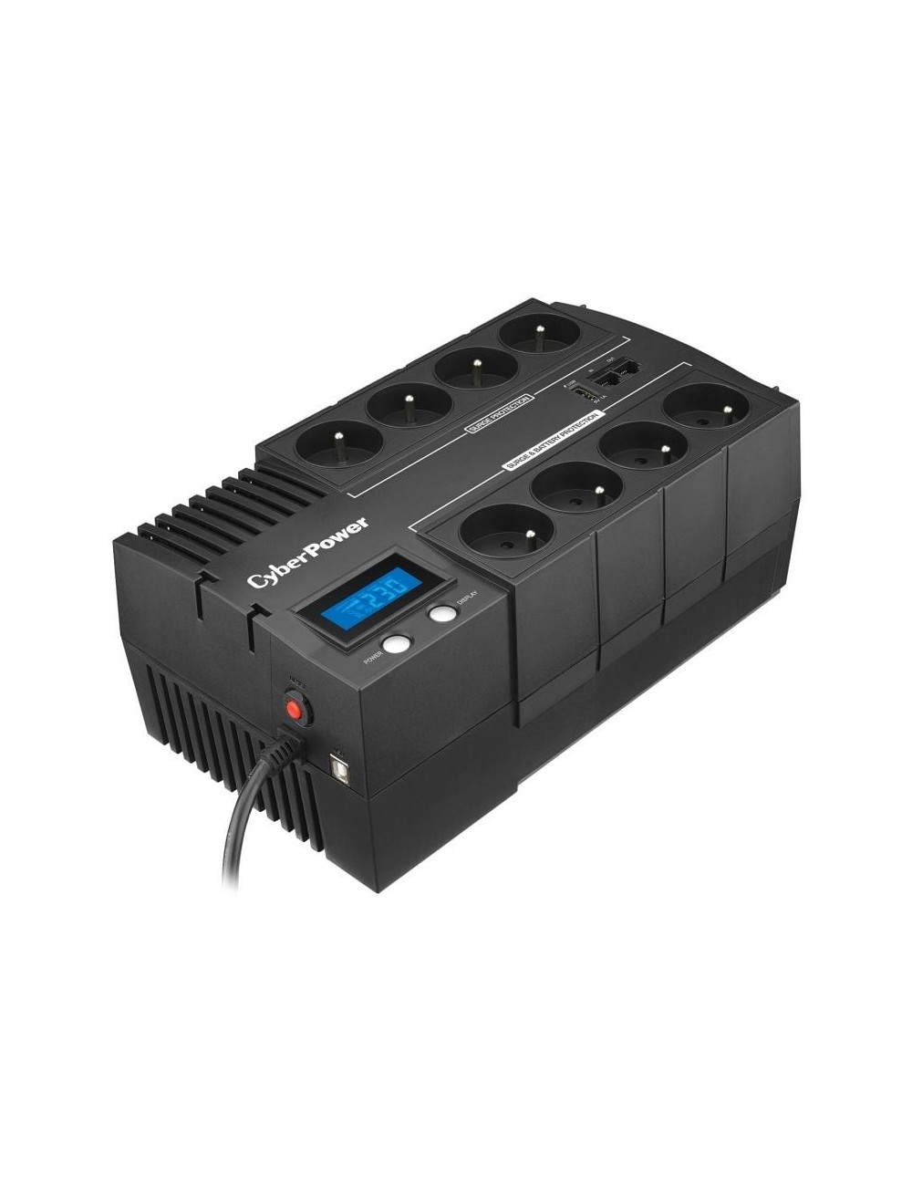 SAI Línea Interactiva Cyberpower BR700ELCD/ 700VA-420W/ 8 Salidas/ Formato Bloque