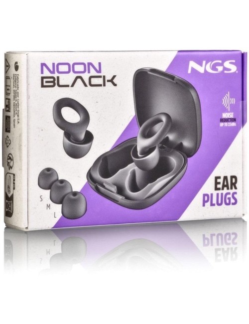 Tapones de oído NGS Noon/ S-M-L/ Negros