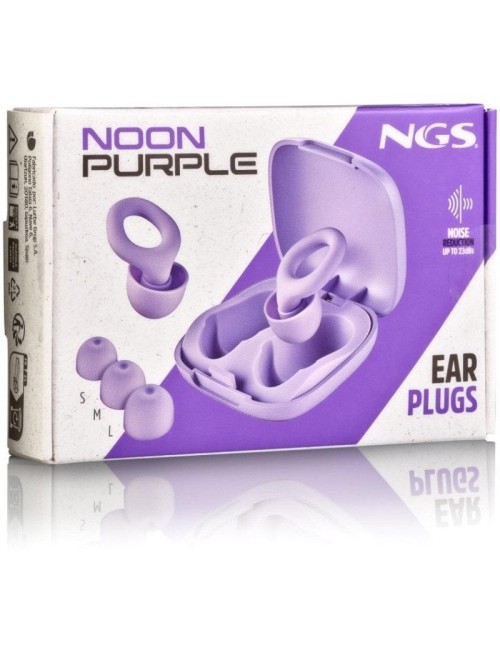 Tapones de oído NGS Noon/ S-M-L/ Púrpura