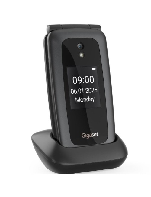 Teléfono Móvil Gigaset GL795 para Personas Mayores/ 4G/ Negro