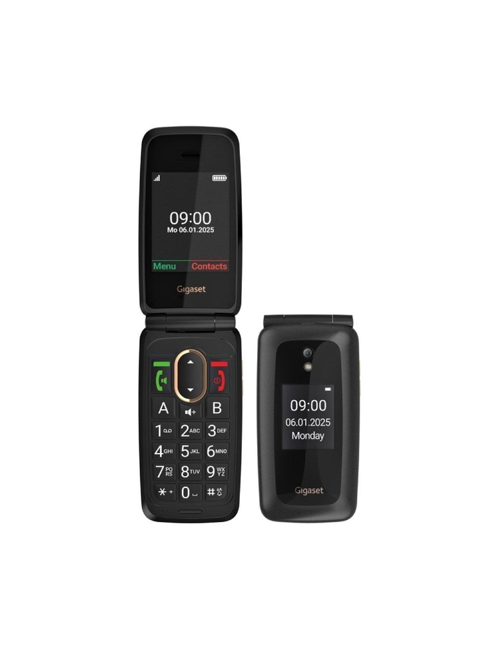 Teléfono Móvil Gigaset GL795 para Personas Mayores/ 4G/ Negro