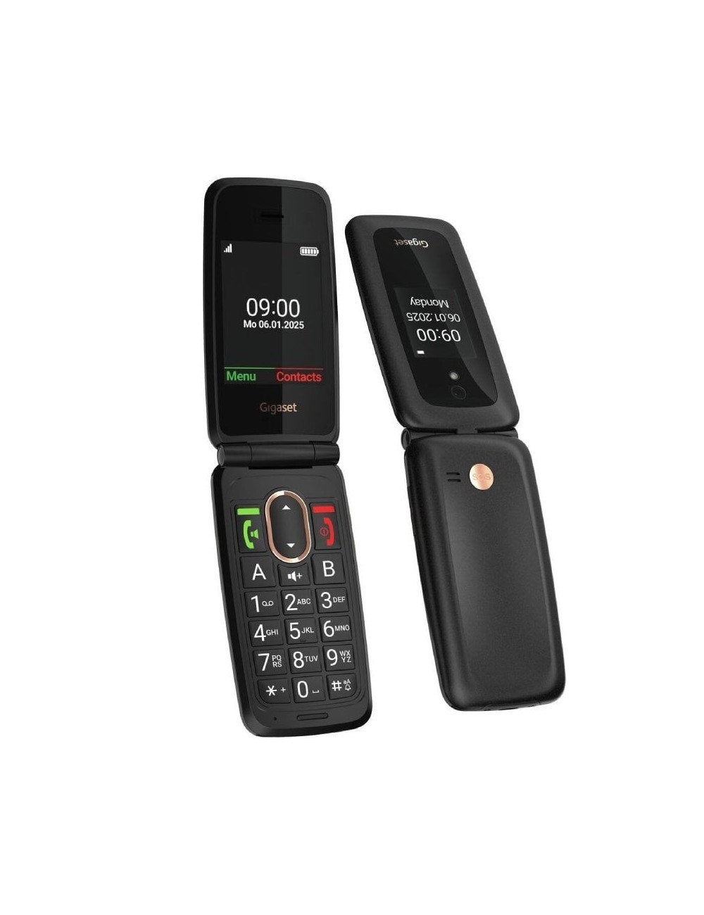 Teléfono Móvil Gigaset GL795 para Personas Mayores/ 4G/ Negro