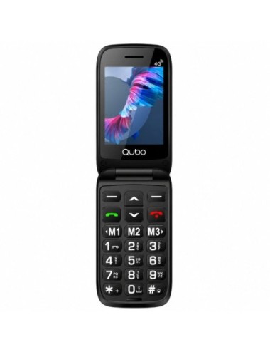 Teléfono Móvil Qubo P-220RD 4G para Personas Mayores/ Rojo