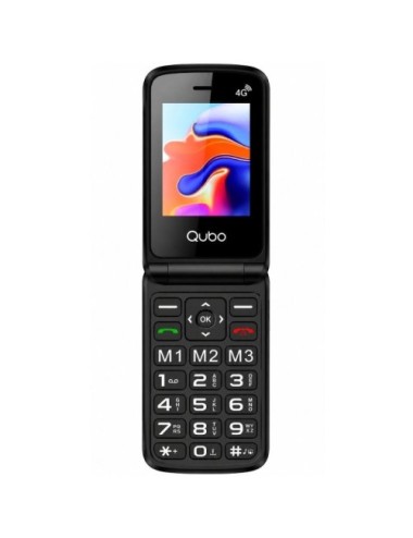 Teléfono Móvil Qubo X-247RDC 4G para Personas Mayores/ Rojo