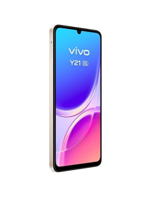 Smartphone Vivo Y21 4GB/ 256GB/ 6.74'/ 5G/ Oro/ Incluye Cargador + Auriculares