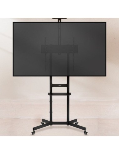 Soporte de Suelo Inclinable con Ruedas TooQ NEFERTITI FS1151M-B para TV de 37-70'/ hasta 70kg