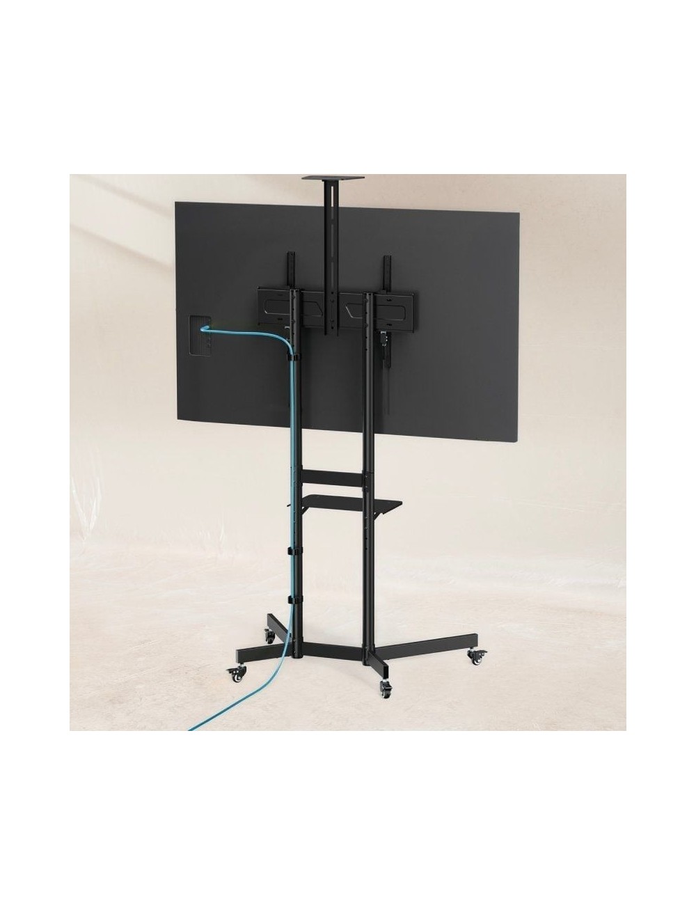 Soporte de Suelo Inclinable con Ruedas TooQ NEFERTITI FS1151M-B para TV de 37-70'/ hasta 70kg