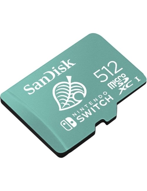 Tarjeta de Memoria SanDisk Nintendo Switch 512GB microSD XC UHS-I/ Clase 10/ 100MBs