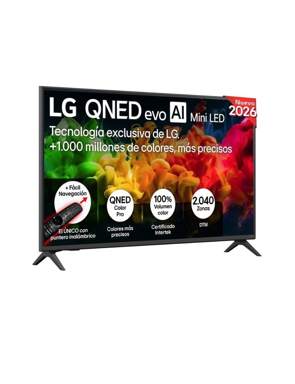 Televisor LG QNED evo AI QNED8EB Mini LED 43QNED8EB3F 43'/ Ultra HD 4K/ Smart TV/ WiFi