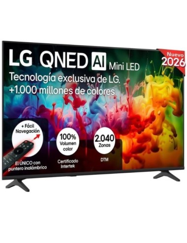 Televisor LG QNED evo AI QNED72 Mini LED 55QNED72B6B 55'/ Ultra HD 4K/ Smart TV/ WiFi