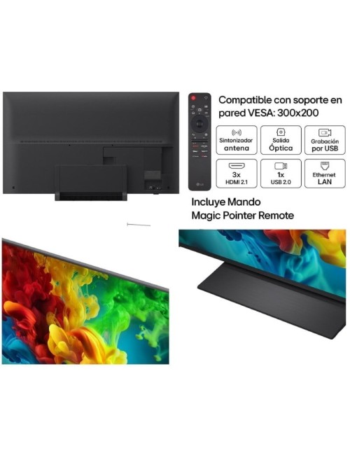 Televisor LG QNED 55QNED83B6A 55'/ Ultra HD 4K/ Smart TV/ WiFi
