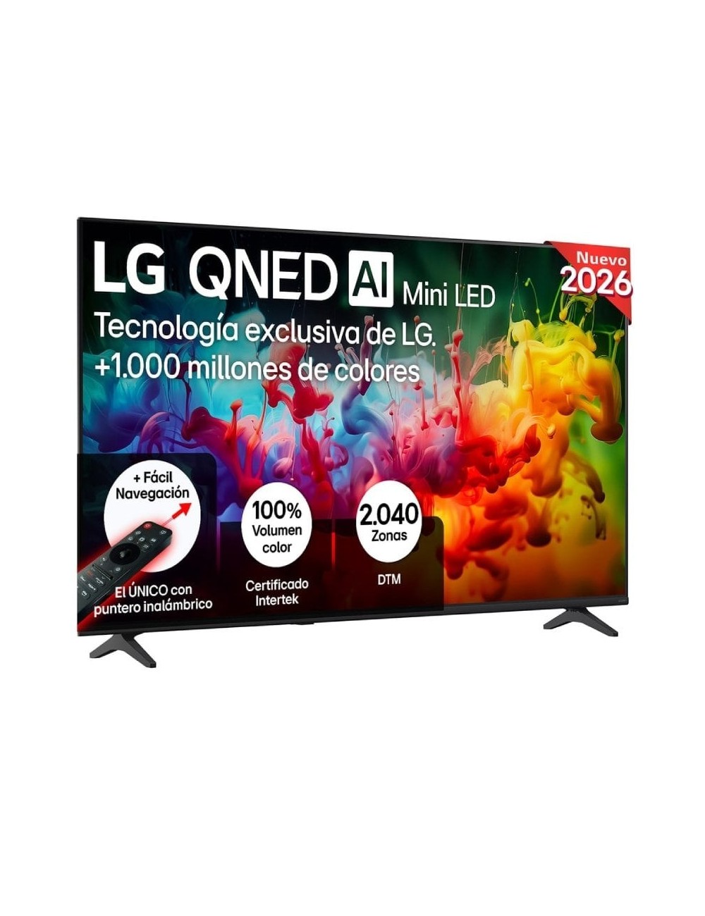 Televisor LG QNED evo AI QNED72 Mini LED 65QNED72B6B 65'/ Ultra HD 4K/ Smart TV/ WiFi