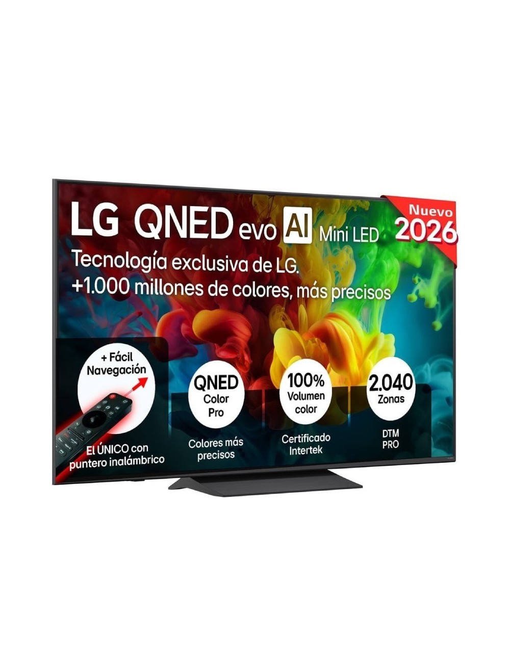 Televisor LG QNED evo AI QNED8EB Mini LED 65QNED83B6A 65'/ Ultra HD 4K/ Smart TV/ WiFi