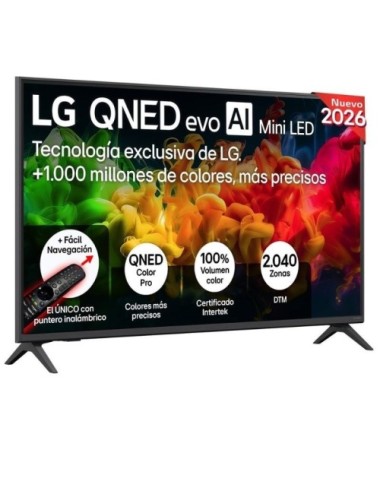 Televisor LG QNED evo AI QNED8EB Mini LED 65QNED8EB3B 65'/ Ultra HD 4K/ Smart TV/ WiFi