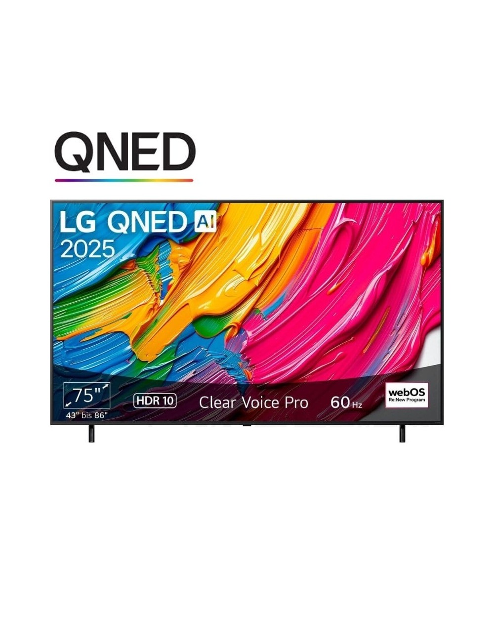 Televisor LG QNED AI QNED80 75QNED80A6A 75'/ Ultra HD 4K/ Smart TV/ WiFi