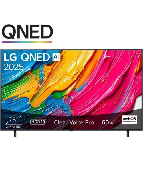 Televisor LG QNED AI QNED80 75QNED80A6A 75'/ Ultra HD 4K/ Smart TV/ WiFi