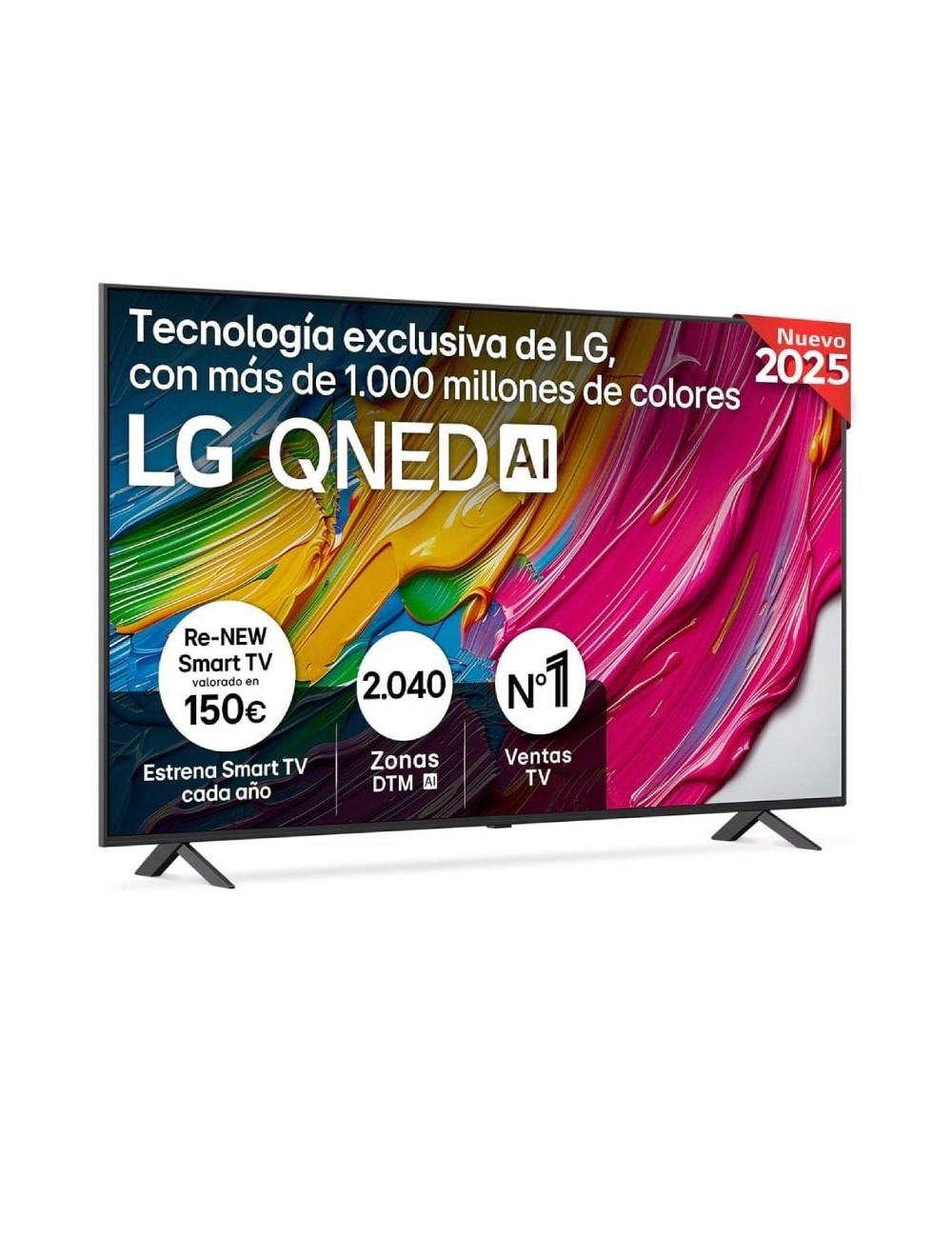 Televisor LG QNED AI QNED80 75QNED80A6A 75'/ Ultra HD 4K/ Smart TV/ WiFi